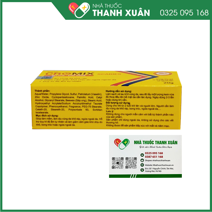 Kem Bôi Cromix giúp hỗ trợ làm mềm da, giảm khô ráp, ngứa ngoài da